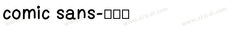 comic sans字体转换